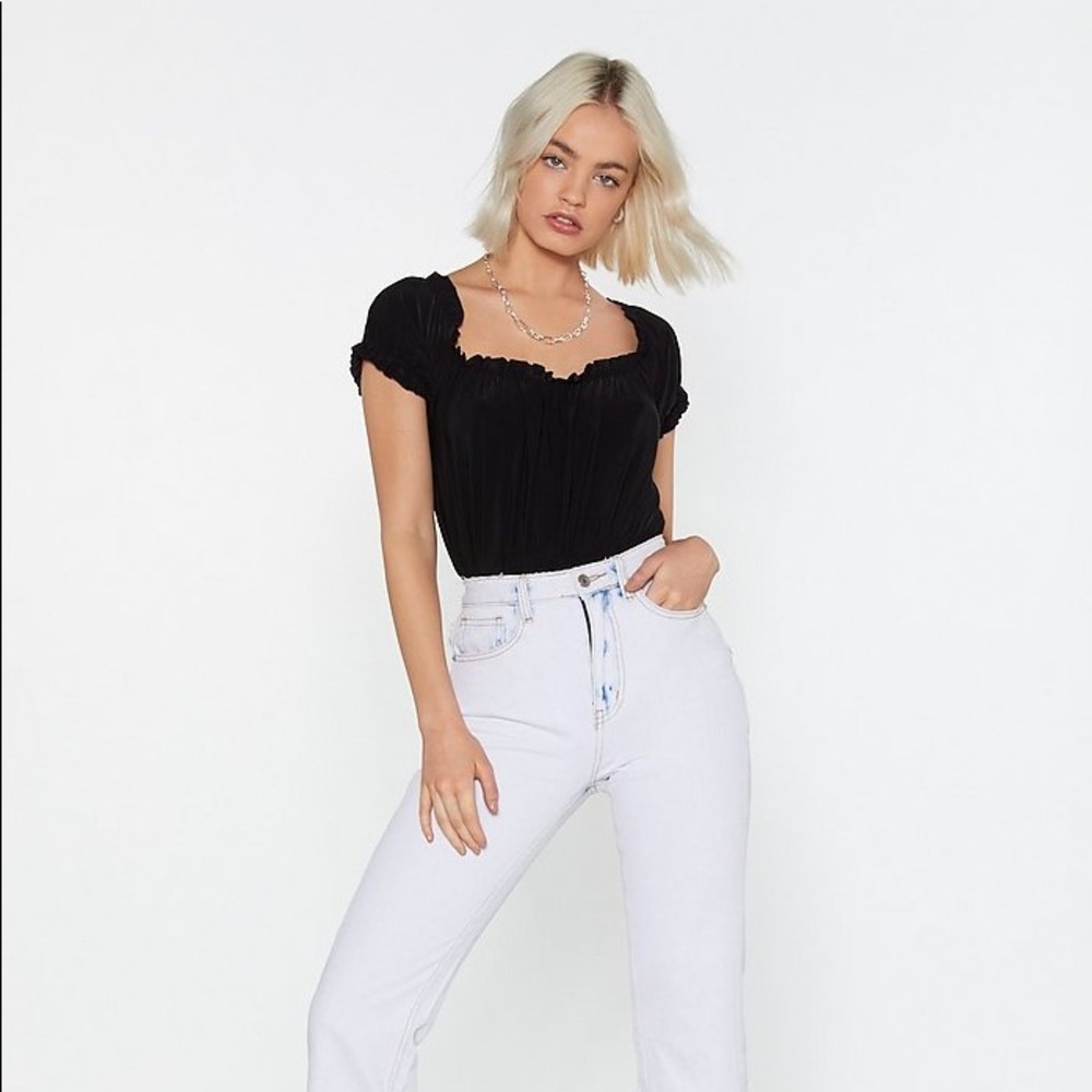 Nasty Gal “Frill of It All” bodysuit